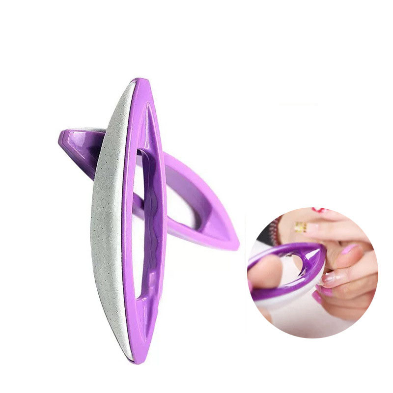 Nail Art Rame - Cepillo de piel de oveja morado