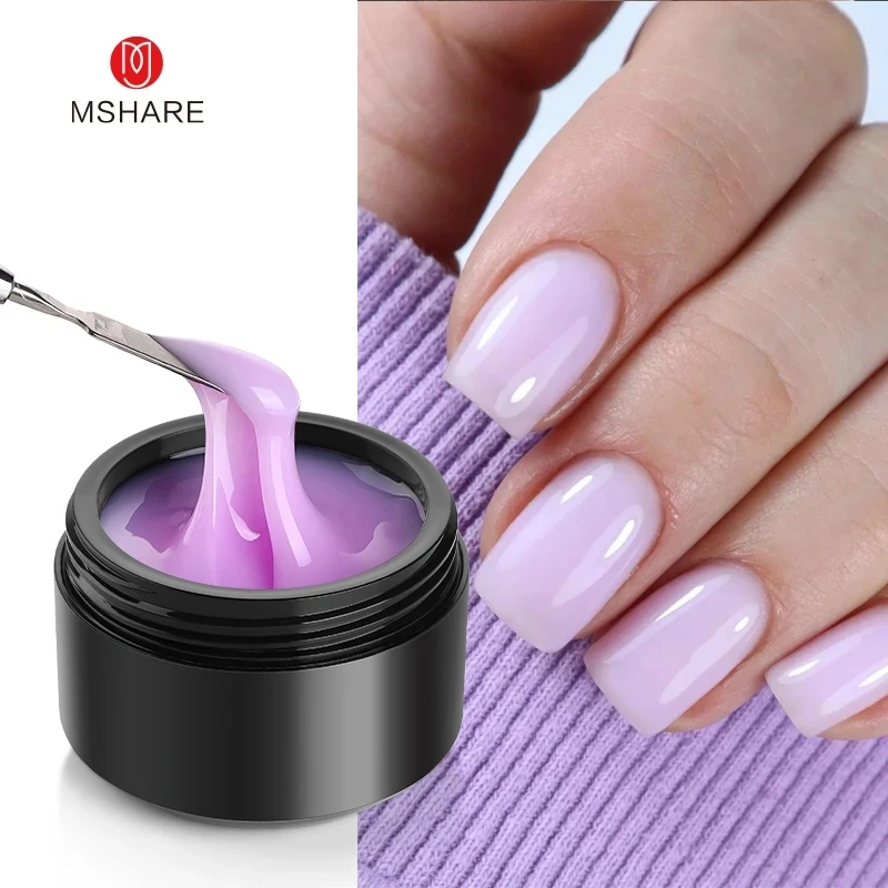 Nail Art Lilac - MSHARE-Gel de extensión de constructor lila