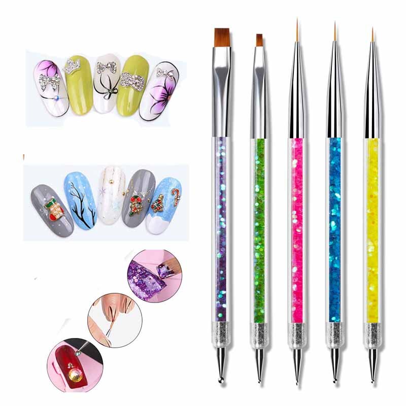 Nail Art Rame - Pinceles de uñas para decoración de