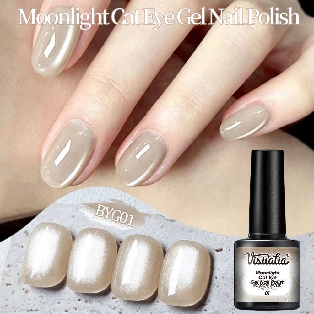 Nail Art Cat Eye Simple - Esmalte de Uñas en Gel Visuatia
