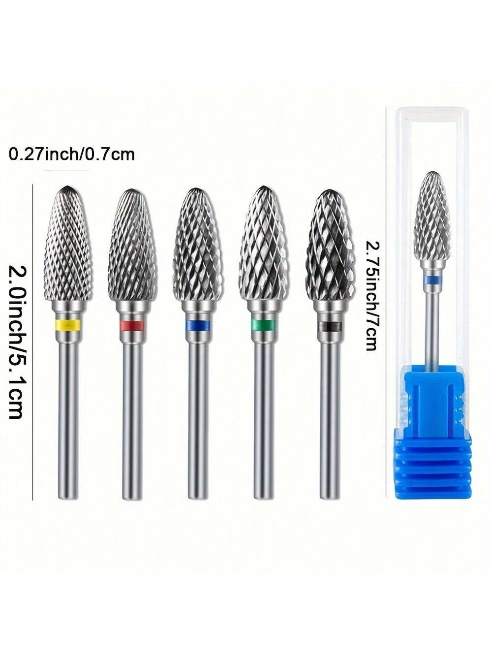 1 o 5 unids/set juego de broca - Nail Art Full Color reseña y precio