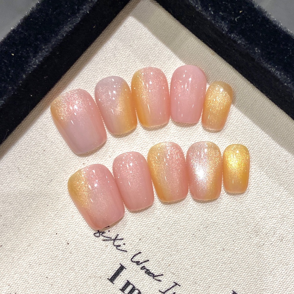 Uñas postizas reutilizables he - Nail Art Cat Eye Simple reseña y precio