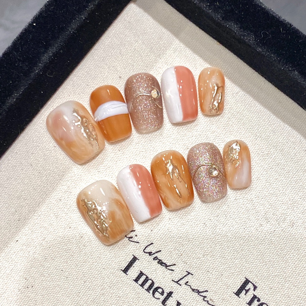 Uñas postizas reutilizables he - Nail Art Cat Eye Simple reseña y precio