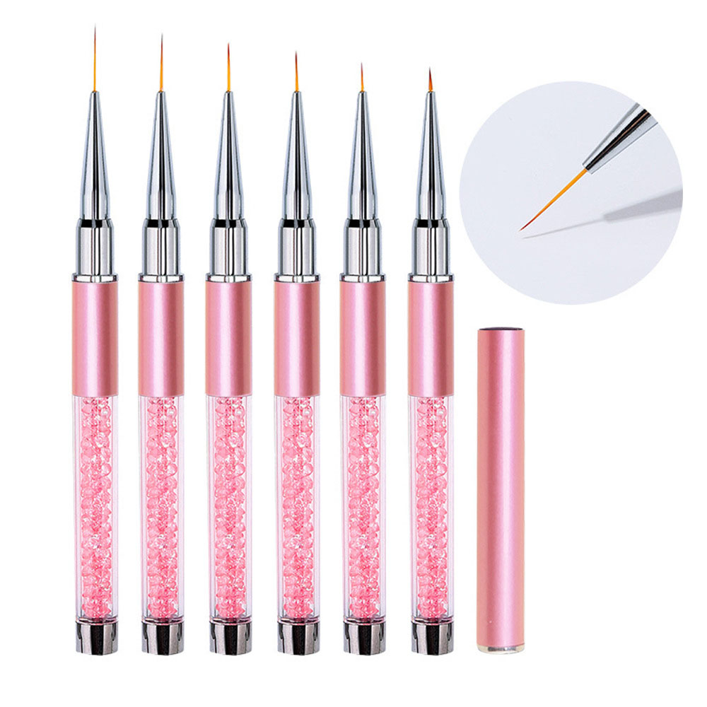 Juego de 6 Pinceles de Acrílic - Nail Art Rame reseña y precio