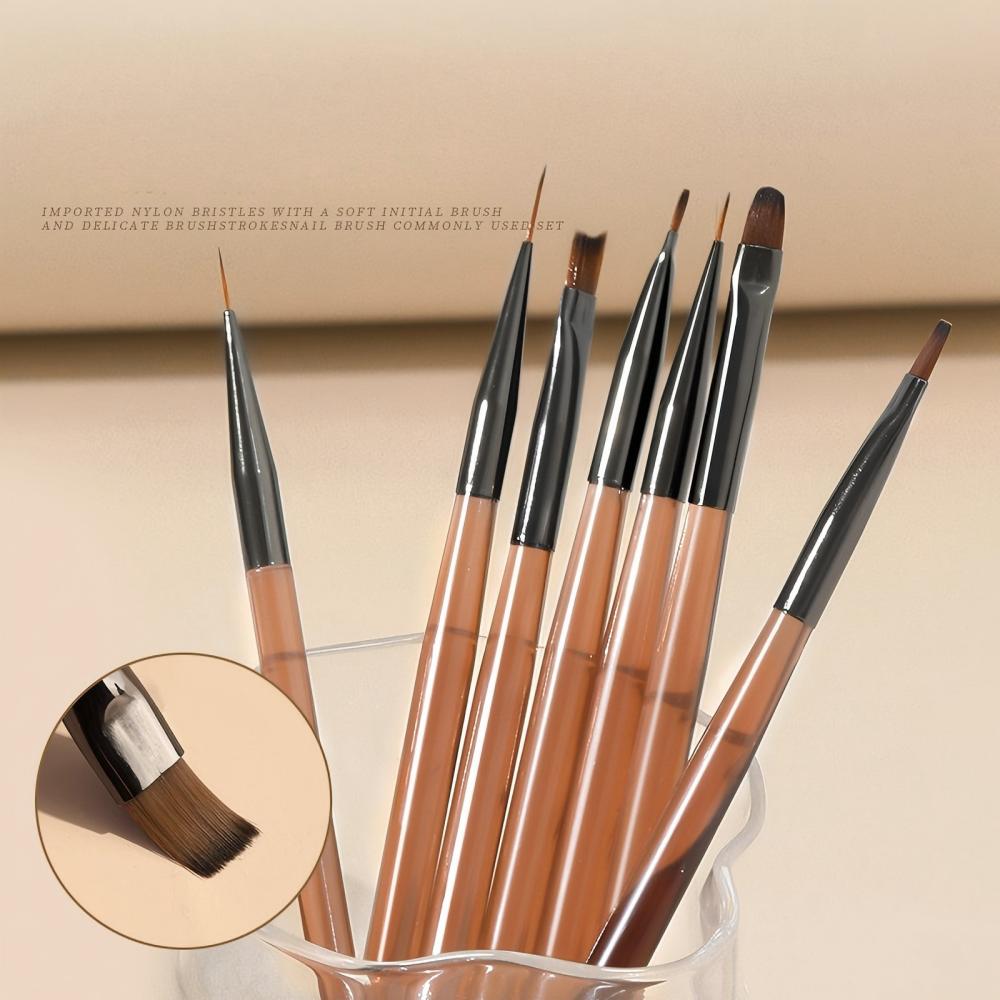 Juego de 9 pinceles para decor - Nail Art Rame reseña y precio