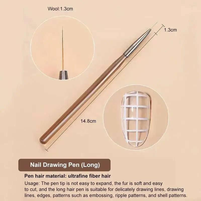 Juego de 9 pinceles para decor - Nail Art Rame reseña y precio