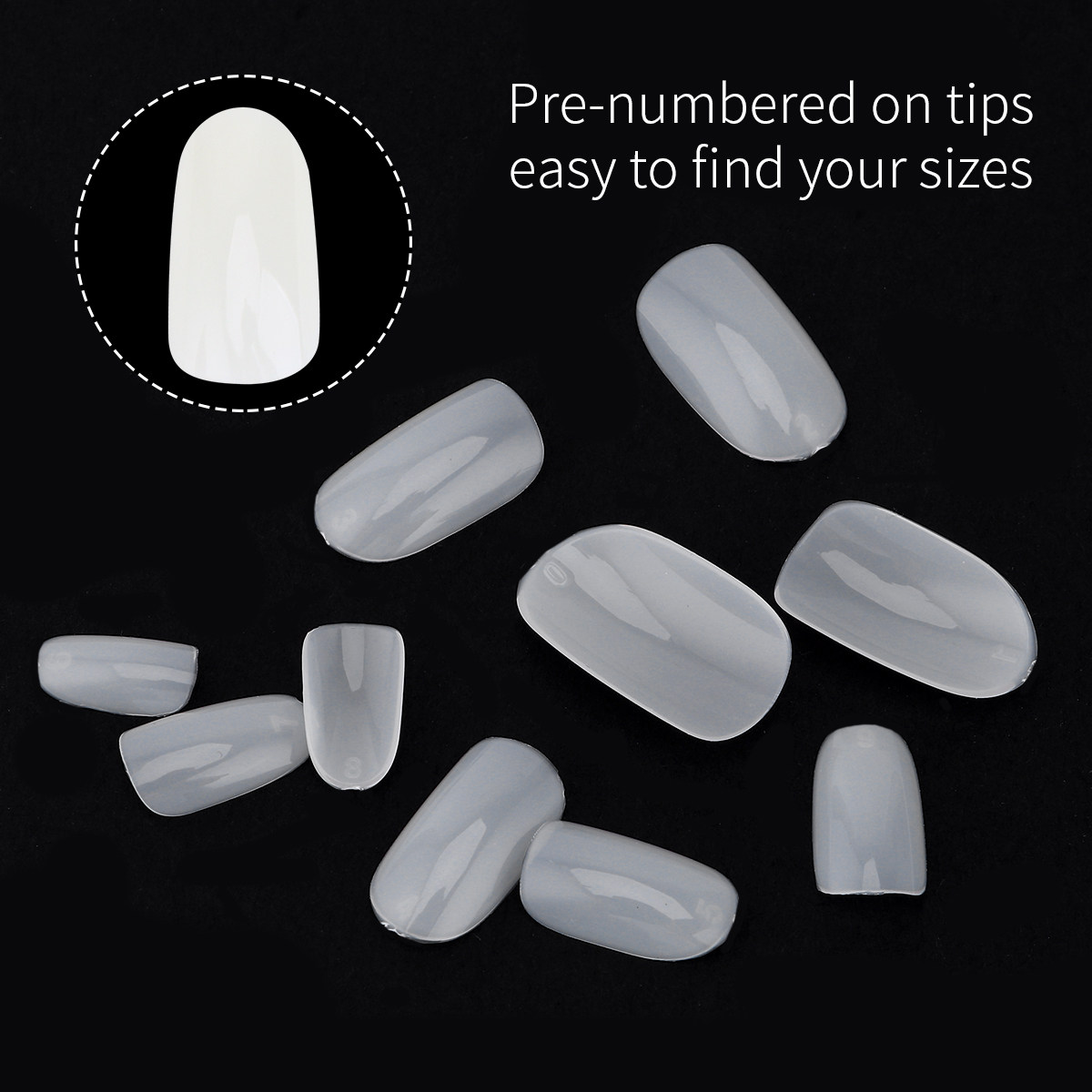 600 Uñas Postizas de Color Nat - Nail Art Natural Simple reseña y precio
