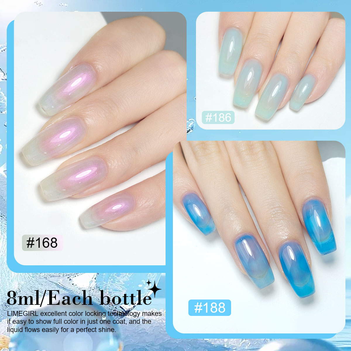 LIMEGIRL Kit de Esmalte de Uña - Nail Art Full Color reseña y precio