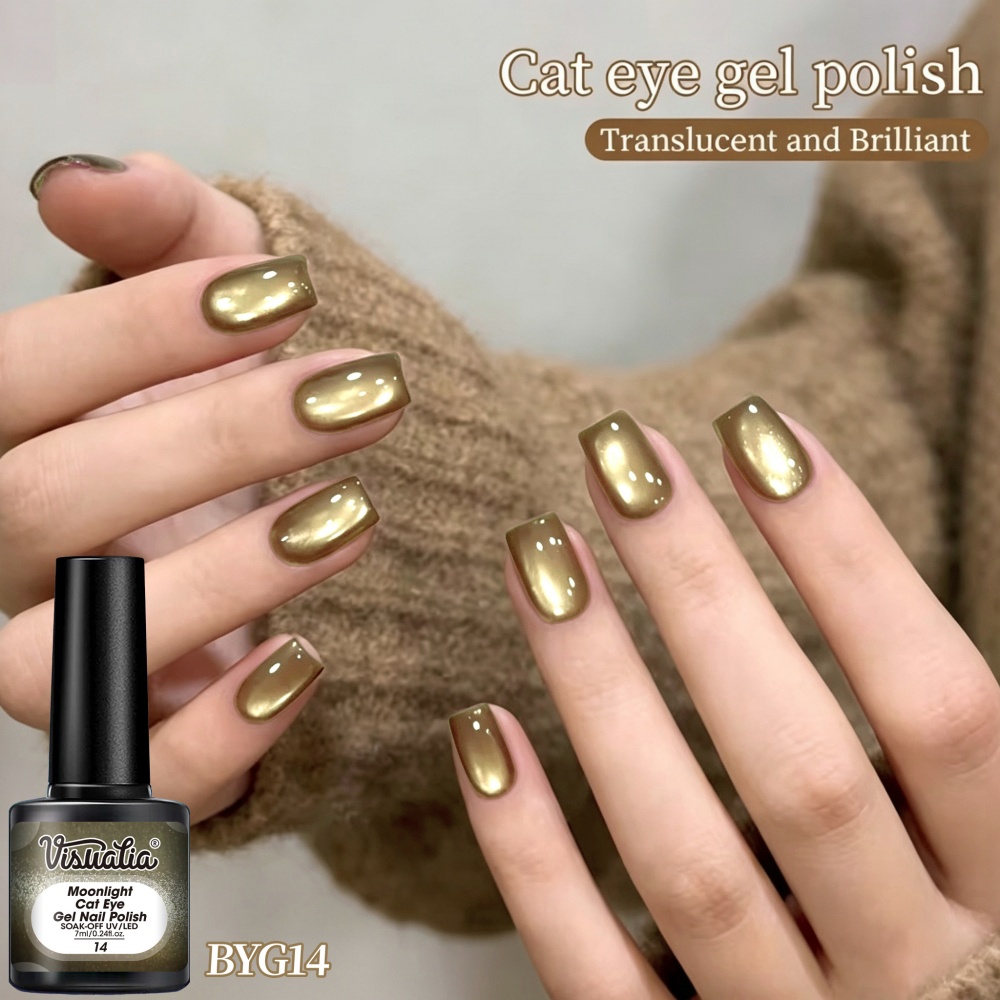 Esmalte de Uñas Visuatia Olive - Nail Art Cat Eye Simple reseña y precio