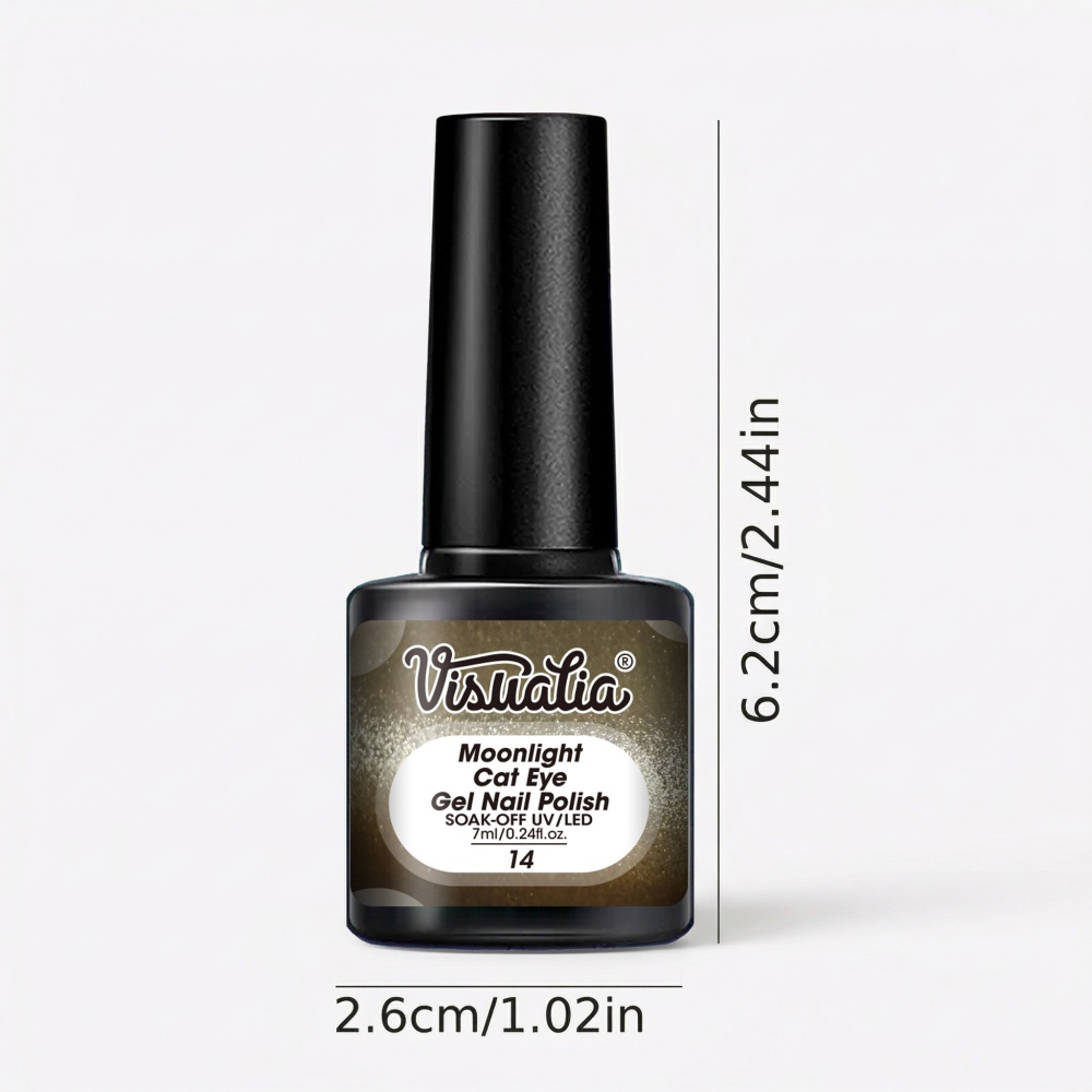 Esmalte de Uñas Visuatia Olive - Nail Art Cat Eye Simple reseña y precio