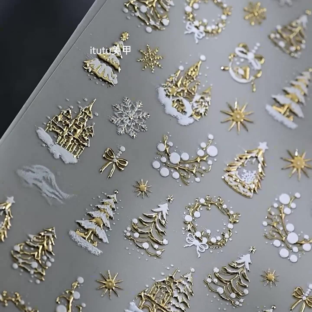 1 unidad de corona de árbol de - Nail Art Xmas Tree reseña y precio
