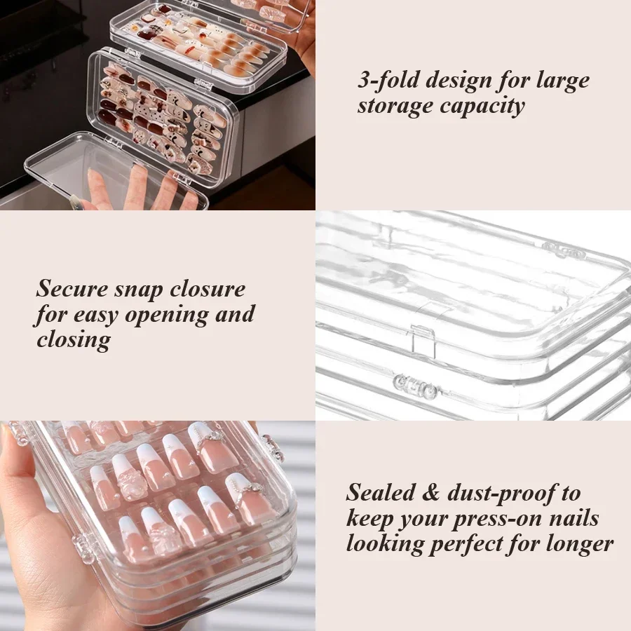 Caja de Almacenamiento Transpa - Nail Art Rame reseña y precio