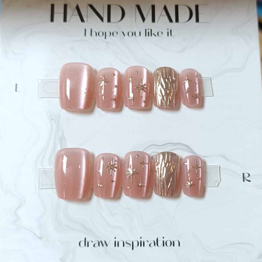 10 Uds. De flores chapadas en  - Nail Art Cat Eye Simple reseña y precio