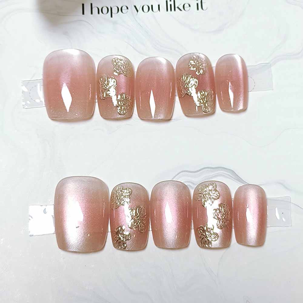 10 Uds. De flores chapadas en  - Nail Art Cat Eye Simple reseña y precio