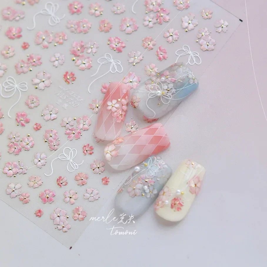 5D flores pájaro mariposa Nail - Nail Art Lilac reseña y precio