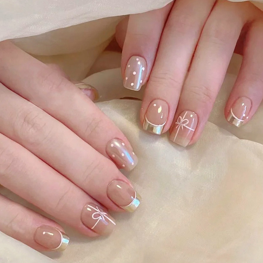 Uñas postizas cortas cuadradas - Nail Art Red Cherry reseña y precio