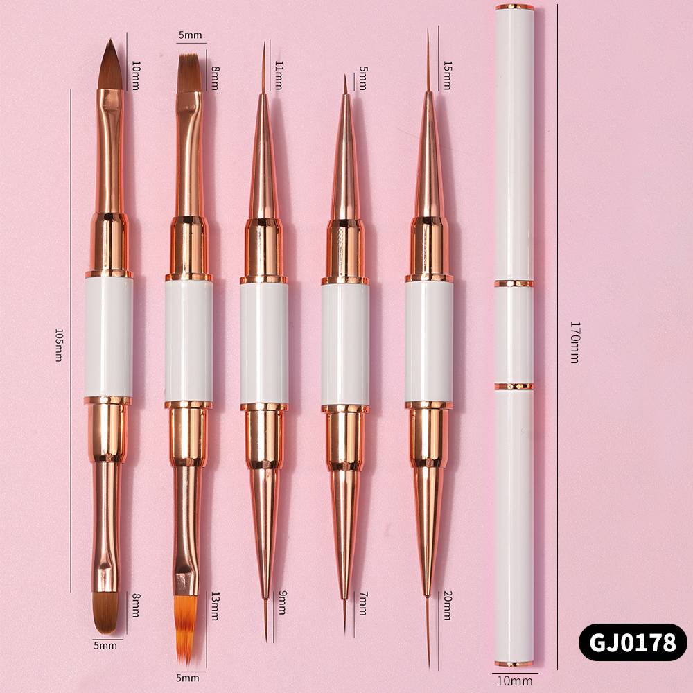 Juego de pinceles de doble pun - Nail Art Rame reseña y precio