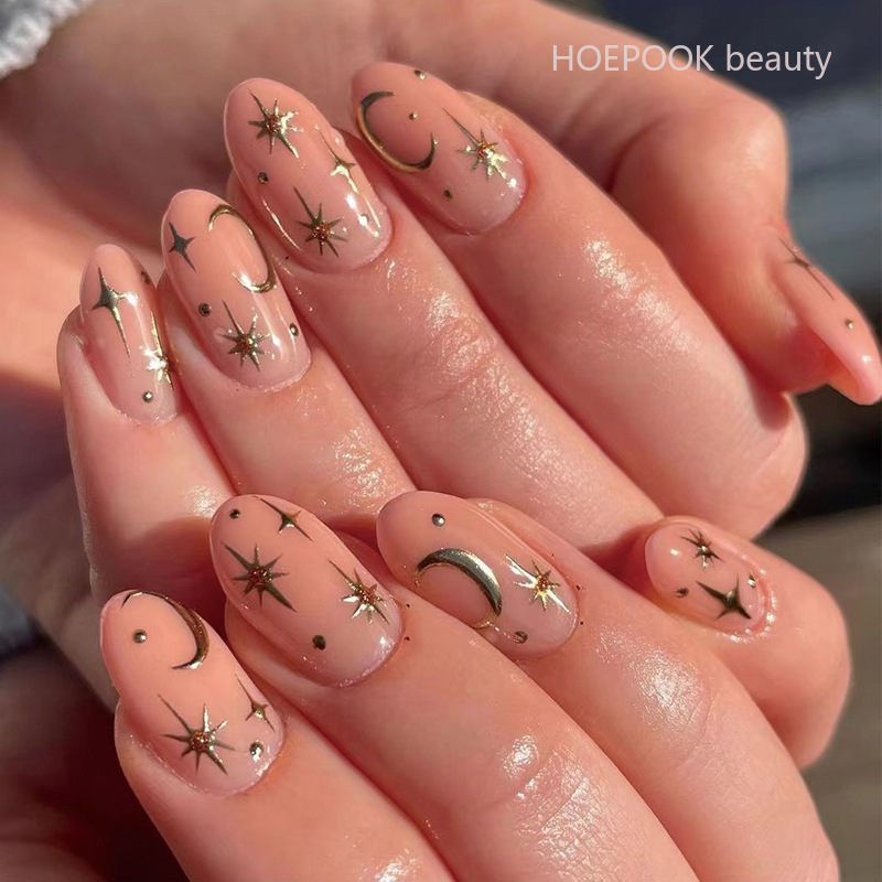 24 Uds. De uñas postizas con g - Nail Art Natural Simple reseña y precio