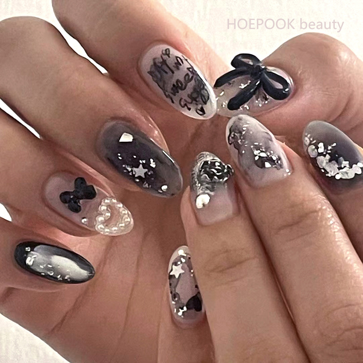 24 Uds. De uñas postizas con g - Nail Art Natural Simple reseña y precio