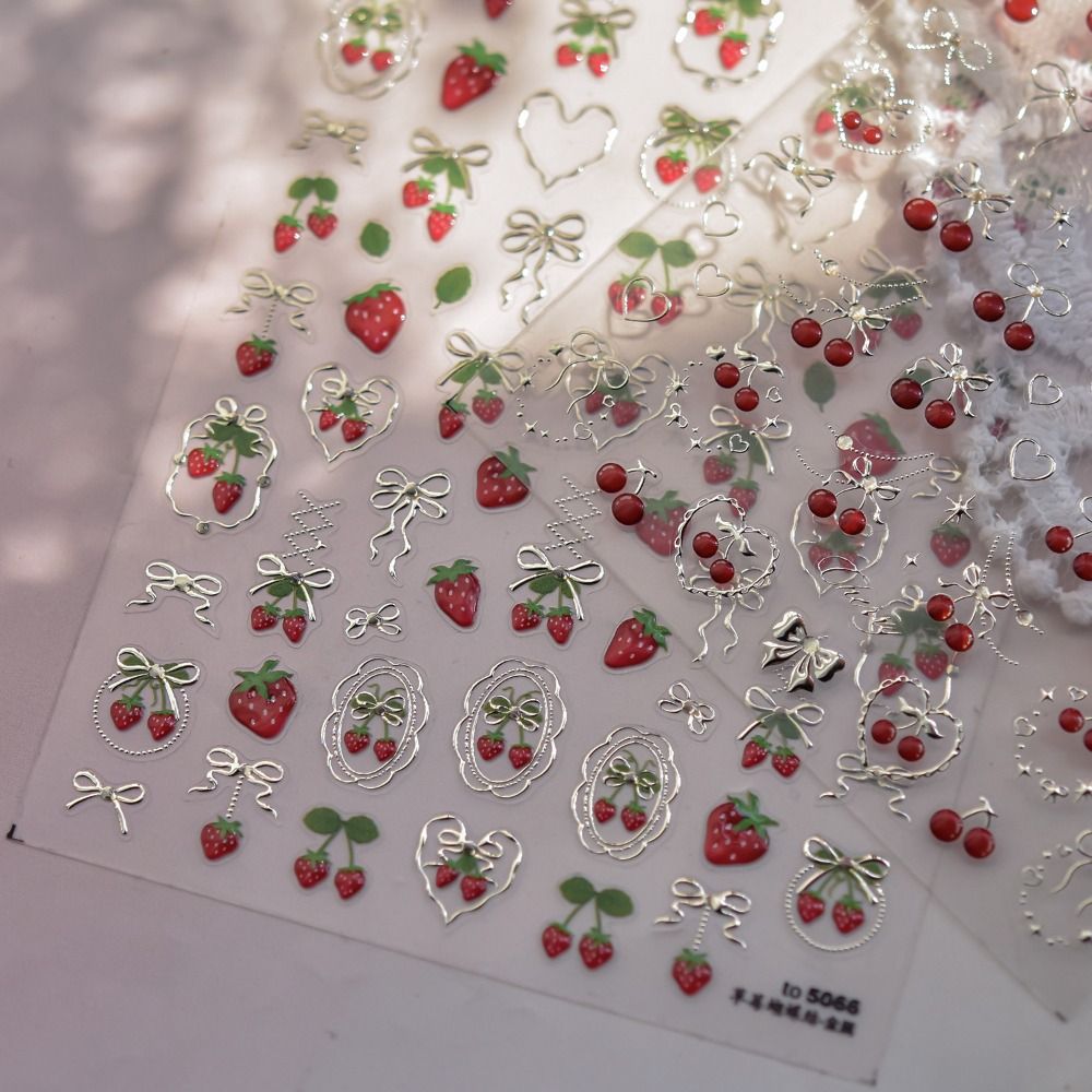 Hermosas pegatinas 5D para dec - Nail Art Red Cherry reseña y precio