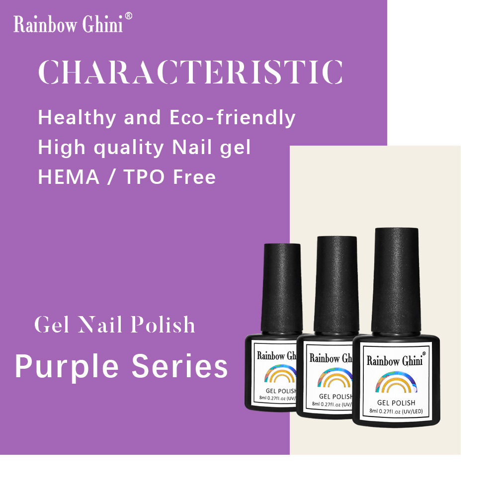 Esmalte de uñas Rainbow Ghini, - Nail Art Lilac reseña y precio