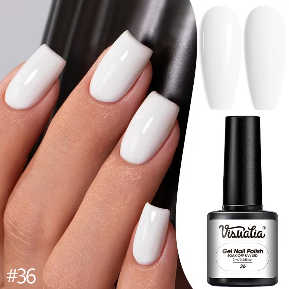 Visuatia #   36 Gel de Uñas Bl - Nail Art Natural Simple reseña y precio